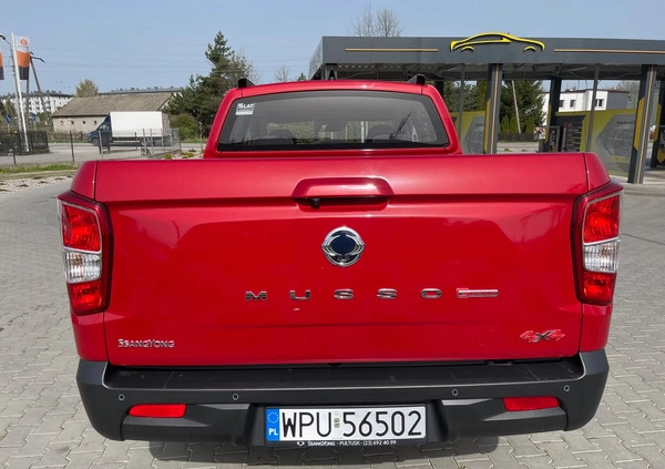 SsangYong Musso cena 152000 przebieg: 6024, rok produkcji 2022 z Maków Podhalański małe 121